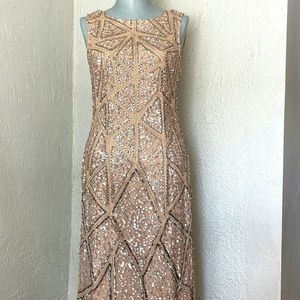 Adrianna Papell sequined gown